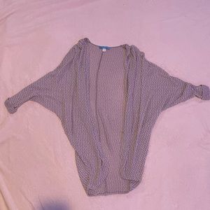 Grey Cardigan long and big half sleeves